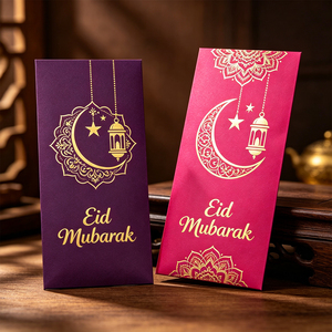 Sobre de Regalo Personalizado para Celebración del Eid, Sobre para Dinero, Diseño Sampul Raya - Product Image 3