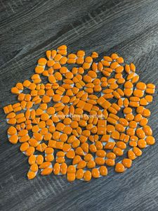 พลอยสีส้ม rosarita อัญมณีหลวมคู่จับคู่ cabochons สำหรับเครื่องประดับ DIY ต่างหูแหวนสร้อยคอจี้ทำด้วยมืองานฝีมือ - Product Image 3