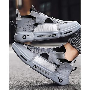 FOXA Zapatillas de deporte de malla transpirable para hombre, zapatos informales de verano a la moda - Product Image 2