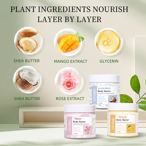 Vente en Gros de Beurre Corporel Hydratant et Hydratant pour le Corps Rose Noix de Coco Mangue Vegan Bio Non Gras - Product Image 6