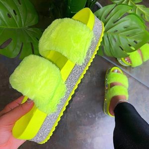 <span class=keywords><strong>Sandali</strong></span> estivi di tendenza moda donna taglie forti <span class=keywords><strong>con</strong></span> piattaforma di strass di peluche disponibile - Product Image 4
