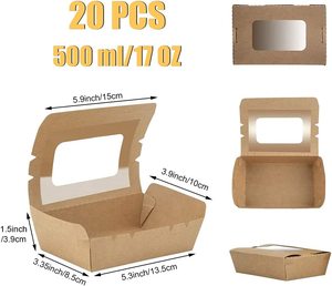 Cung Cấp Bao Bì Hộp Thực Phẩm Bằng Giấy Kraft Nóng Để In Logo Tùy Chỉnh Thùng Carton - Product Image 2