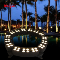 Lámpara para Árboles de Exterior, IP65, Aluminio, LED, Iluminación de Paisaje a Todo Color, Dinámica, DC24V, 5x12W, Garantía de 5 Años, CRI90, 60mm de Altura