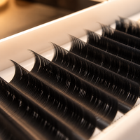 Extensions de cils Camellia, rangées denses, cils individuels BSF Matsuzaki 0.05mm 0.07mm 6-20mm, courbure D L150, naturels et doux, cils chinois