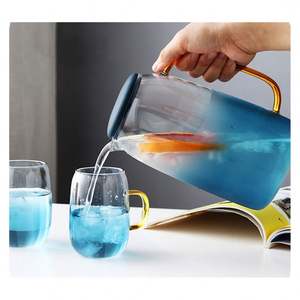 Venta al <span class=keywords><strong>por</strong></span> <span class=keywords><strong>mayor</strong></span> <span class=keywords><strong>de</strong></span> vidrio <span class=keywords><strong>de</strong></span> borosilicato resistente al calor jarra <span class=keywords><strong>de</strong></span> agua <span class=keywords><strong>de</strong></span> vidrio con tapa <span class=keywords><strong>de</strong></span> plástico - Product Image 6