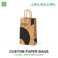 Tas Kertas Pegangan Terpilin Berkualitas Tinggi Desain Lingkaran Hitam Kontemporer Tas Selempang Berlipat yang Tahan Lama untuk Studio Desainer