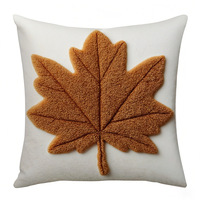 Housses de coussin décoratives à imprimé citrouille et feuille d'érable pour canapé, anti-boulochage, pour Noël
