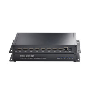 Encodeur HD 1080P 8 canaux H.264/H.265 avec <span class=keywords><strong>sortie</strong></span> audio TS sur IP (SRT/HLS) et prise en charge AAC/MP3 pour systèmes de tête de réseau - Product Image 1