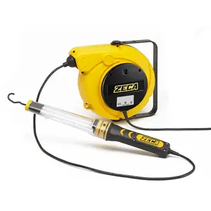 Enrouleur de câble Zeca 15,5 m 230 V avec transformateur et lampe 24 V pour outils électriques - Product Image 1