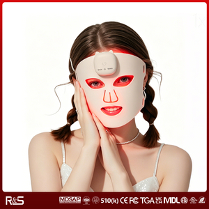 Nuevo diseño profesional inalámbrico batería recargable controlador magnético <span class=keywords><strong>4D</strong></span> láser rojo iluminación máscara facial - Product Image 1