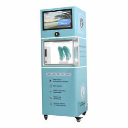 Machine de nettoyage de chaussures commerciale, machine de nettoyage de chaussures à vapeur UV, distributeur automatique de lavage de chaussures, laveuse et sécheuse de chaussures - Product Image 2