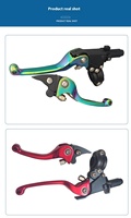 Accessoire de Modification de Moto-Modèle Court Deuxième Génération ASV F3 Levier d'Embrayage et de Frein Pliant Antidérapant