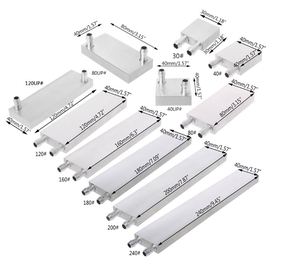 Hợp kim nhôm nước làm mát khối tản nhiệt Tản nhiệt hệ thống máy tính xách tay phụ kiện chất lỏng nước mát - Product Image 2