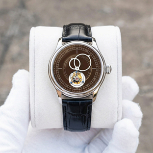 Montre automatique mécanique de luxe pour homme avec tourbillon, aiguilles orbitales, cadran bleu, acier inoxydable, personnalisable avec logo (OEM/ODM) - Product Image 2