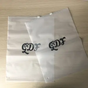 China suppliers wholesale custom garment PVC EVA plastic zipper bag for T-shirt packaging