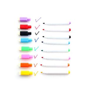 Marcadores magnéticos para pizarra, punta fina, bolígrafos de borrado en seco coloridos con borrador, suministros de papelería a granel, marcadores para pizarra blanca - Product Image 2