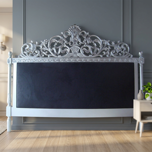 Upholstered Bed Head French Style Bedroom Furniture Antique <b>Headboard</b> - Product Image 2