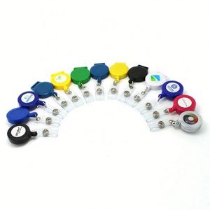 Porte-cartes de visite et porte-badges rétractables en plastique de haute qualité, personnalisables avec logo, 3 en 1 - Product Image 2