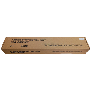 8 Way Power Strip <b>With</b> European <b>Plug</b> For 19 Inch Rack Cabinet Illuminated <b>Switch</b> - Product Image 4