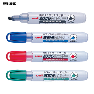 ปากกาไวท์บอร์ดยูนิ รุ่น PWB1205K ชุด 4 สี หัวกลม สำหรับใช้ในสำนักงานและโรงเรียน - Product Image 1
