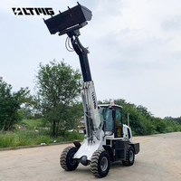Chargeuse sur pneus LTMG 1,5 tonne, 1,8 tonne, 2 tonnes avec moteur EPA, 4x4, hauteur de déchargement 4,5 m, chargeuse télescopique avec commande par joystick