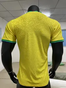 Welt 2022 Großhandel Brasilien Nationalmannschaft Heimtrikot Neymar jr Fußball kleidung Custom Jersey Thailand Player Version Cup