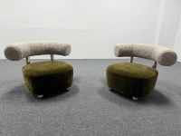 Fauteuil moderne de luxe haut de gamme écologique en tissu et acier inoxydable, ensemble de canapés en éponge, chaise longue, tissu personnalisé pour salon