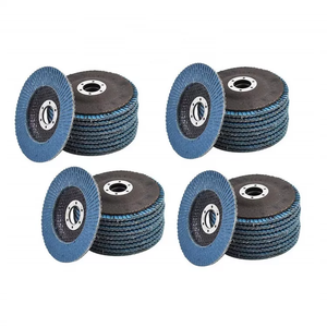 115*22mm 4.5 pouces <span class=keywords><strong>disque</strong></span> <span class=keywords><strong>à</strong></span> lamelles en zircone abrasifs Grain 40 60 80 <span class=keywords><strong>disque</strong></span> <span class=keywords><strong>à</strong></span> lamelles de dureté moyenne pour meuleuse d'angle OEM personnalisable - Product Image 2