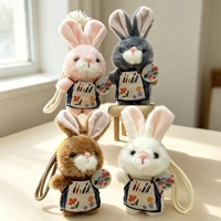 Meilleure Vente Mini Sac à Dos Lapin en Coton Rembourré Accessoires de Décoration pour Femme Mignon Dessin Animé Adorable Pendentif pour Cartable