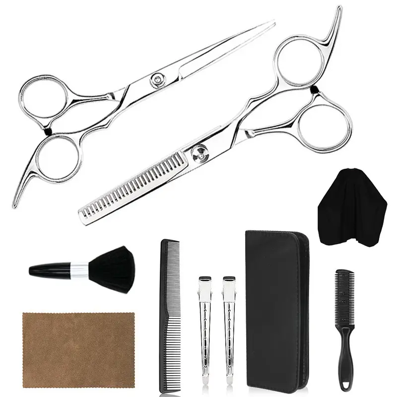 Haar ausdünnung schere Friseur Set 12/Pcs Profession elle Salons chere Ausdünnung schere Rasiermesser & Schönheit voller Beutel