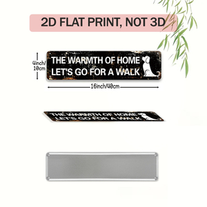 Plaque en métal vieilli avec citation 'Dog Quote' et slogan 'Walking Dog', <span class=keywords><strong>d</strong></span>écoration murale rustique pour porche, cour, maison, chambre <span class=keywords><strong>d</strong></span>'animaux - Product Image 2