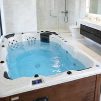 DSL-7305D Spa de jardin pour 6 personnes avec 87 jets de massage, contrôle Balboa et éclairage LED