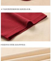 Chemise personnalisée à manches courtes en coton tricoté 100 %, style color block, pour uniforme décontracté de serveur de restauration