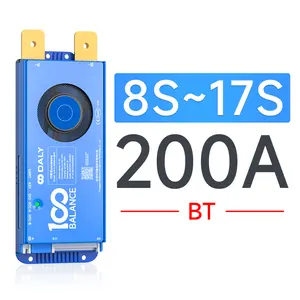 B2A8S20P LiFePo4 24V 150A 200A 8S With UART Communictaion Bluetooth BMS For Lithium Battery Off Grid Application DALY Smart BMS