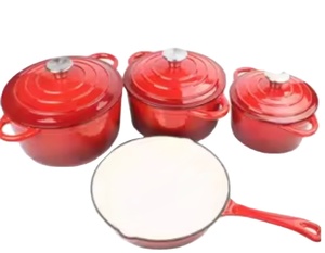 Ensemble de casseroles et de plats <span class=keywords><strong>à</strong></span> four en fonte émaillée tout-en-un, 4 pièces - Product Image 3