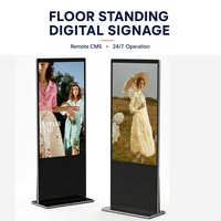 Affichage numérique LCD sur pied, écran tactile de 43 pouces, lecteur publicitaire Android CMS, kiosque pour centre commercial, commerce de détail