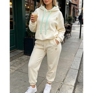 Conjunto Casual de Alta Calidad para Mujer, Sudadera Holgada con Capucha y Pantalones Deportivos, Conjunto de 2 Piezas para Primavera y Otoño - Product Image 3