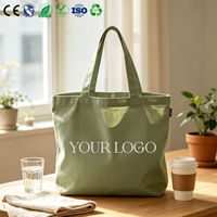 Sacs fourre-tout en toile de coton grande capacité personnalisés en gros, sacs de courses en pur coton avec poignées pour la publicité et la promotion