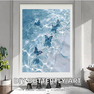 Pittura a olio digitale moderna del paesaggio dipinto a mano della farfalla per il salotto della camera da letto pittura decorativa della tela degli animali da colorare - Product Image 3