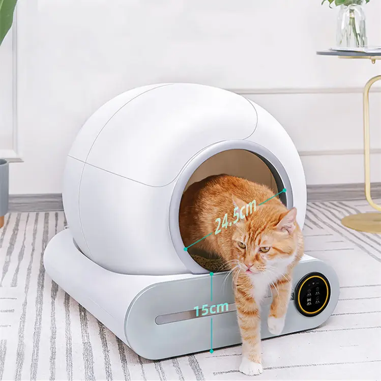 New Large Automatic Cat Toilet with App Remote Control Self-cleaning Intelligent Heath Monitor Cat Litter Box