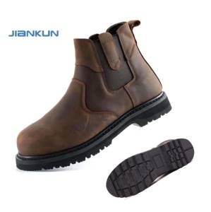 Bottes de Travail JIAN KUN Haute Qualité Goodyear, Chaussures de Sécurité à Embout d'Acier pour Hommes, Robustes pour Mines, Industrie, Construction, Style Chelsea - Product Image 2