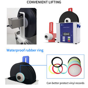 Nettoyeur à ultrasons multifonction pour disques vinyles, 40 kHz, haute fréquence, <span class=keywords><strong>machine</strong></span> de <span class=keywords><strong>nettoyage</strong></span> à ultrasons pour vinyles - Product Image 5