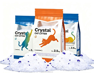 Premium Silica Gel Cat Litter Highly Absorbent Dust Free Crystal Cat <b>Sand</b> Wholesale Factory Supply Pet Products - Product Image 1