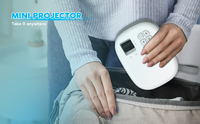Mini projecteur HD pour cinéma maison, éducation des enfants, projecteur intelligent mobile pour projection aérienne