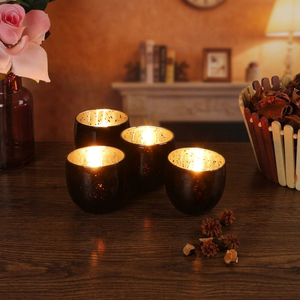 Modern Sleek Design Tea Light Holder Jar with Subtle Luxury <b>Illumination</b> for Christmas Adding Charm - Product Image 6