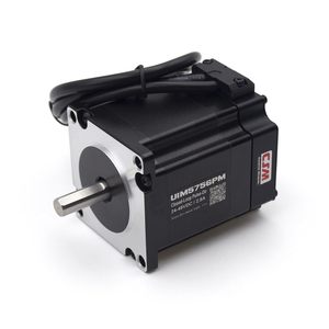 มอเตอร์สเต็ปเปอร์แบบวงปิด CSM UIM5756PM NEMA 23 แรงดันไฟฟ้า 24-48VDC 2.8A ควบคุมด้วยพัลส์-ไดร์ พร้อมเอนโค้ดเดอร์ในตัว แบบไฮบริด แกนขนาด 10 มม. - Product Image 1