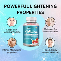Gummies de collagène personnalisées de marque d'usine pour une peau lisse et éclatante chez la femme, complément beauté naturel de qualité alimentaire, 60 unités