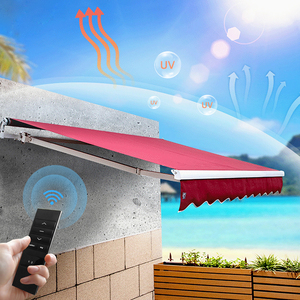 Auvent rétractable en alliage d'aluminium toile anti-pluie extérieur portable ombre Patio terrasse 4m Projection acrylique voile matériel - Product Image 6