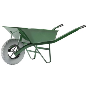 CARRETILLA MODELO FRANCIA W RUEDA INFLADA ANGULO MANGO HIERRO BROUETTE HAEMMERLIN BATI PLUS 100 L PEINTE ROUE INCREVABLE - Product Image 1