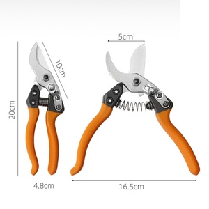 Sécatrices professionnelles orange de précision pour jardinage, élagage d'arbres et coupe de branches, cisailles bypass, sécateurs manuels - Product Image 4